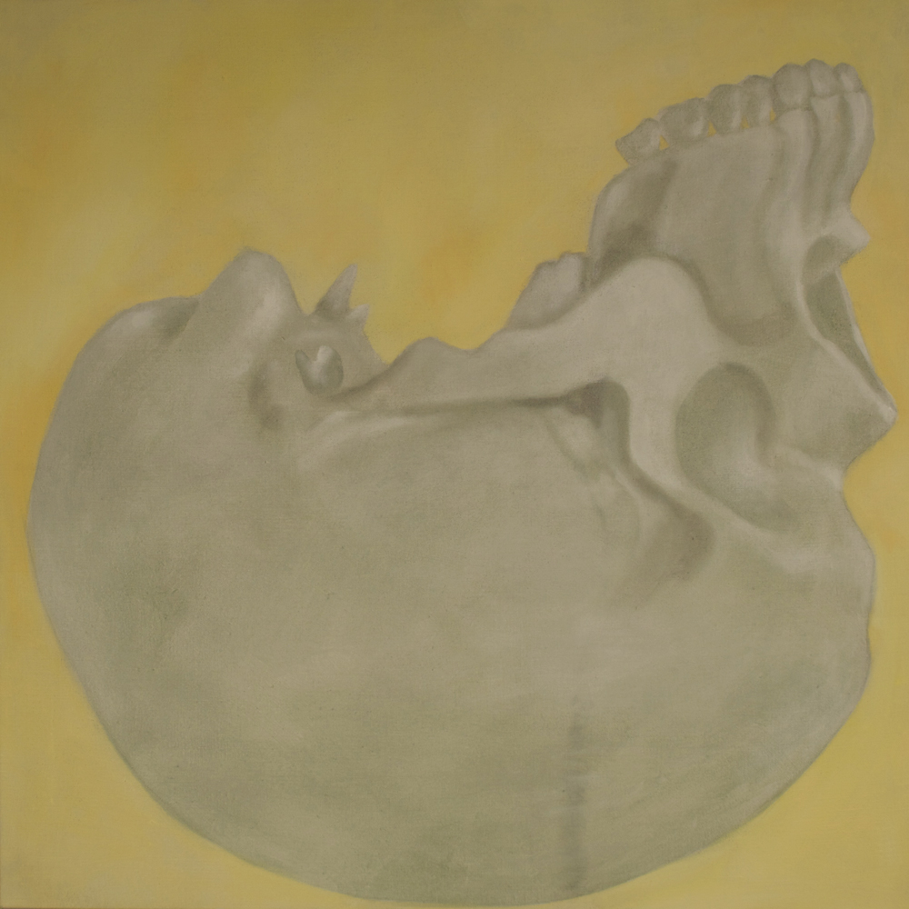 Auf dem Kopf, 2014, Acryl auf Leinwand, 100 x 100 cm