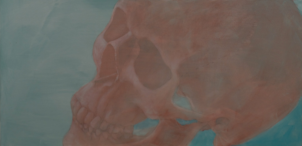 Unter die Haut, 2015, Acryl auf Leinwand, 50 x 100 cm