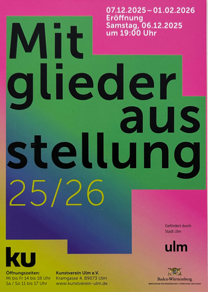 Plakat Mitgliederausstellung 25/26